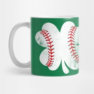 St Patrick's Day Baseball in A Clover Mug